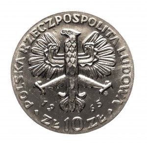 Poland, PRL (1944-1989), 10 gold 1965, Nike, nickel sample
