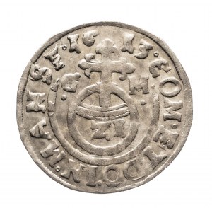 Nemecko, Mansfeld-Bornstedt, Bruno II (1586-1615), penny 1613 GM, Eisleben