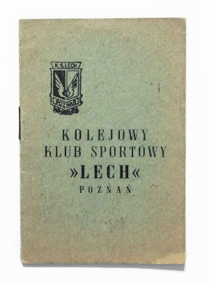 Legitymacja Członkowska KKS Lech Poznaň 1957