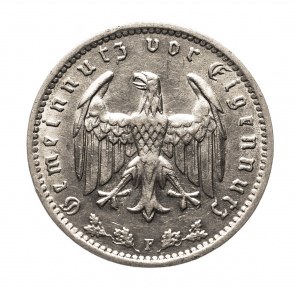Allemagne, Troisième Reich (1933-1945), 1 marque 1934 F, Stuttgart