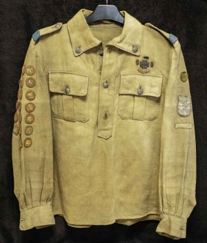 Scout uniform + instructor's belt l. 30/40, Polish Scouting Association, Buk