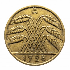 Niemcy, Republika Weimarska (1918-1933), 10 Reichspfennig 1928 A, Berlin