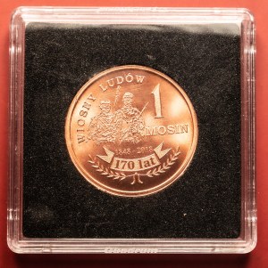 Pamätná minca, 1 Mosin 2018, 170. výročie Mosinskej republiky, Mosin
