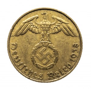 Niemcy, III Rzesza (1933-1945), 5 Reichspfennig 1938 E, Muldenhütten