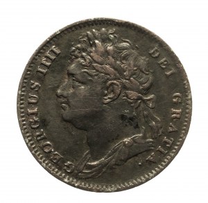 Veľká Británia, George IV (1820-1830), 1/2 penny 1826
