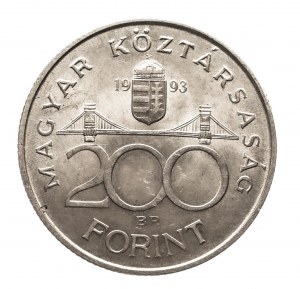 Hungary, Third Republic (1990-2024), 200 forints 1993 Bank