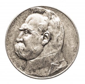 Pologne, Seconde République polonaise (1918-1939), 5 zlotys 1936, Piłsudski, Varsovie