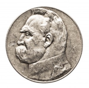 Polsko, Druhá polská republika (1918-1939), 5 zlotých 1936, Piłsudski, Varšava