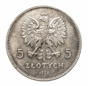 Pologne, Deuxième République (1918-1939), 5 zlotys 1928 