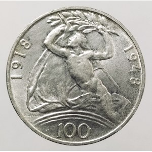 Czechosłowacja, 100 koron 1948, 30-lecie Niepodległości, Kremnica (1)