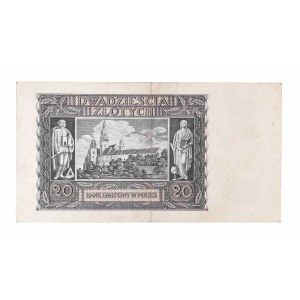 Polska, Generalna Gubernia (1940 - 1941), 20 złotych 1.03.1940, seria K.
