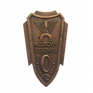 Polska, Odznaka Wzorowy Kierowca II klasy wz. 1946 (1946-1952) Warszawa