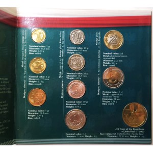 Polska, Rzeczpospolita od 1989 roku, oficjalny zestaw monet obiegowych Mennicy Państwowej