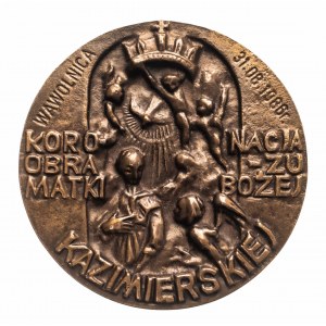 Polska, medal, Koronacja Obrazu Matki Bożej Kazimierskiej, Lublin Wawolnica 1986.
