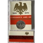 Katalog Medali Polskich z wystawy w Paryżu w 1971 roku wraz z zaproszeniem od Valery Giscard D'estaing.