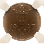 Wolne Miasto Gdańsk, 1 fenig 1937.
