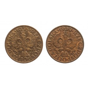 Polska, II Rzeczpospolita (1918-1939), zestaw 2 grosze 1938, 1939 Warszawa