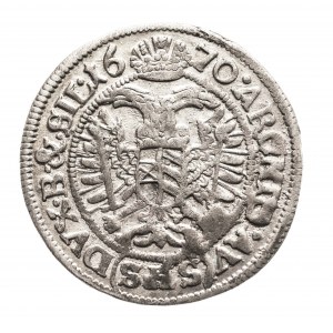 Śląsk pod panowaniem habsburskim, Leopold I, 3 krajcary 1670 SHS, Wrocław (4)