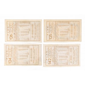 PRL, Polski Monopol Loteryjny, 4 losy Krajowej Loterii Pieniężnej, Inowrocław 1967.