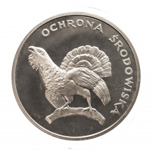 Polska, PRL (1944-1989), 100 złotych 1980, Ochrona Środowiska - Głuszec