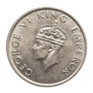 Indie, Indie Brytyjskie Jerzy VI (1938 - 1947), 1/4 rupii 1947 rok