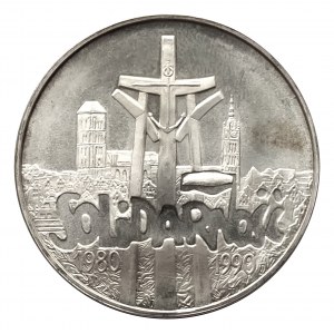 Polska, Rzeczpospolita od 1989 r., 100000 złotych 1990, Solidarność, typ A