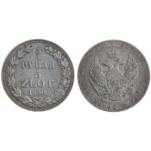 Królestwo Polskie, 3/4 Rubla / 5 Złotych 1840