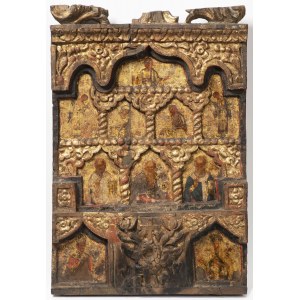 Gilded Icon, Byzantine or Geece School, 15th Century