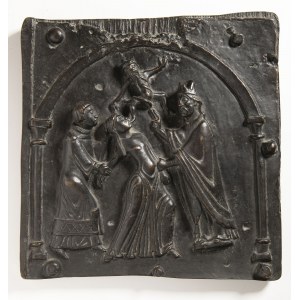 Relief en métal du 19e siècle