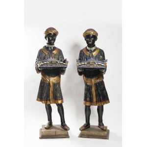 Pair of two statues