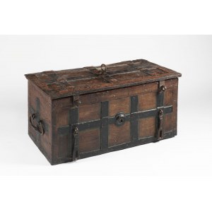 Painted Iron Chest, 17th Century