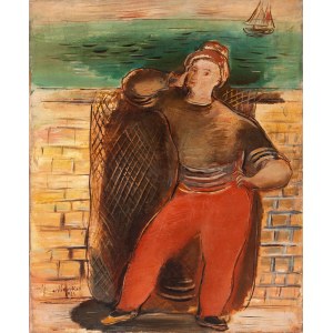Zygmunt Józef Menkes (1896 Lwów - 1986 Riverdale, USA), Autoportret jako marynarz, 1925