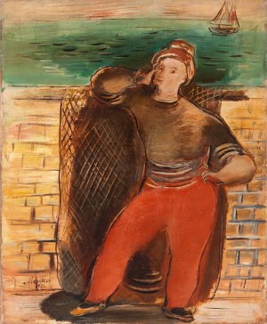 Zygmunt Józef Menkes (1896 Lwów - 1986 Riverdale, USA), Autoportret jako marynarz, 1925