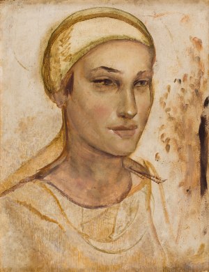 Bolesław Cybis (1895 Folwark Massandra na Krymie - 1957 Trenton (New Jersey, USA)), Portret siostry żony artysty, Alicji Tym, lata 30. XX w.