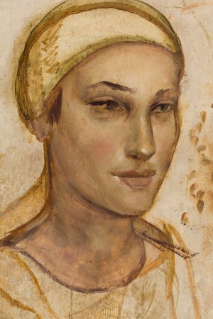 Bolesław Cybis (1895 Folwark Massandra na Krymie - 1957 Trenton (New Jersey, USA)), Portret siostry żony artysty, Alicji Tym, lata 30. XX w.