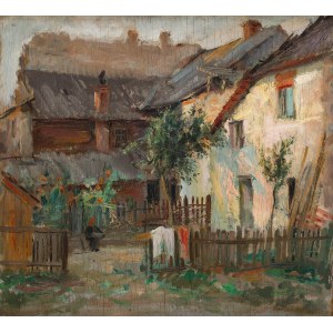 Eugeniusz Arct (1899 Odessa - 1974 Warszawa), Podwórko w Kazimierzu Dolnym nad Wisłą, 1934