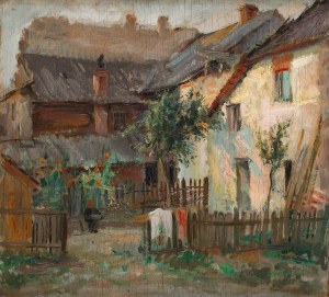 Eugeniusz Arct (1899 Odessa - 1974 Warszawa), Podwórko w Kazimierzu Dolnym nad Wisłą, 1934