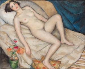 Jerzy Edward Winiarz, Akt modelki w pracowni, 1925