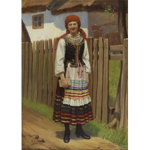 Jan Władysław Barański (ur. 1883, Częstochowa), Kobieta w stroju ludowym