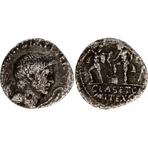 Roman Republic Denarius 42 - 40 BC, Sextus Pompey