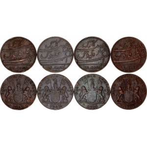 British India Madras 4 x 20 Cash 1803