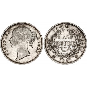 British India 1/2 Rupee 1840