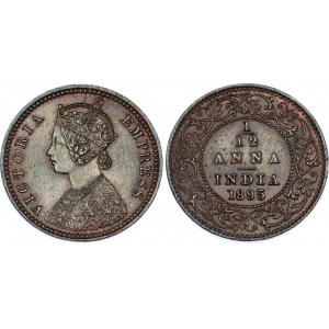 British India 1/12 Anna 1895