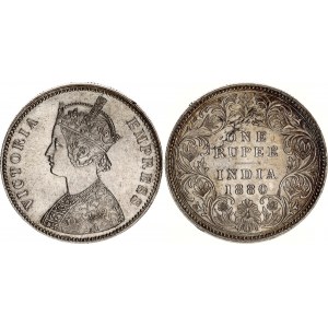 British India 1 Rupee 1880 C