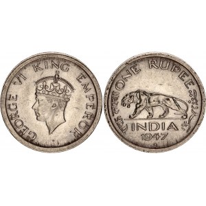 British India 1 Rupee 1947