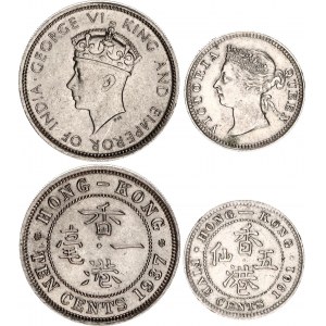 Hong Kong 5 & 10 Cents 1901 - 1937