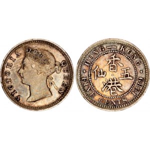 Hong Kong 5 Cents 1889