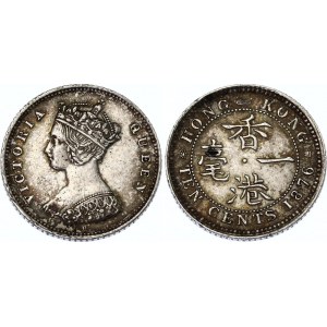Hong Kong 10 Cents 1876 H
