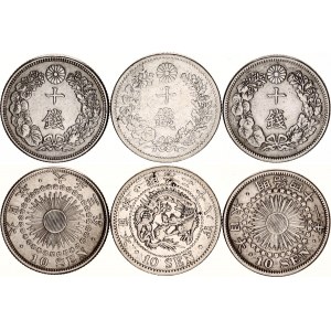 Japan 3 x 10 Sen 1895 - 1914