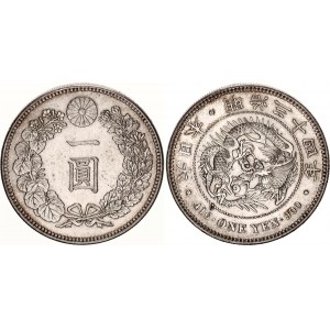 Japan 1 Yen 1901 (34) 年四十三治明